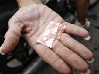 La droga toma coloración rosa
